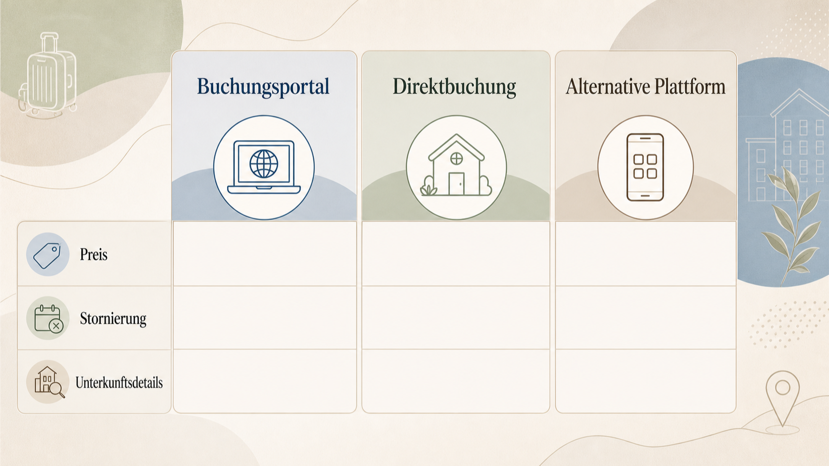 Redaktionelle Illustration zu Booking.com im Test: Stärken, Grenzen und praktische Alternativen